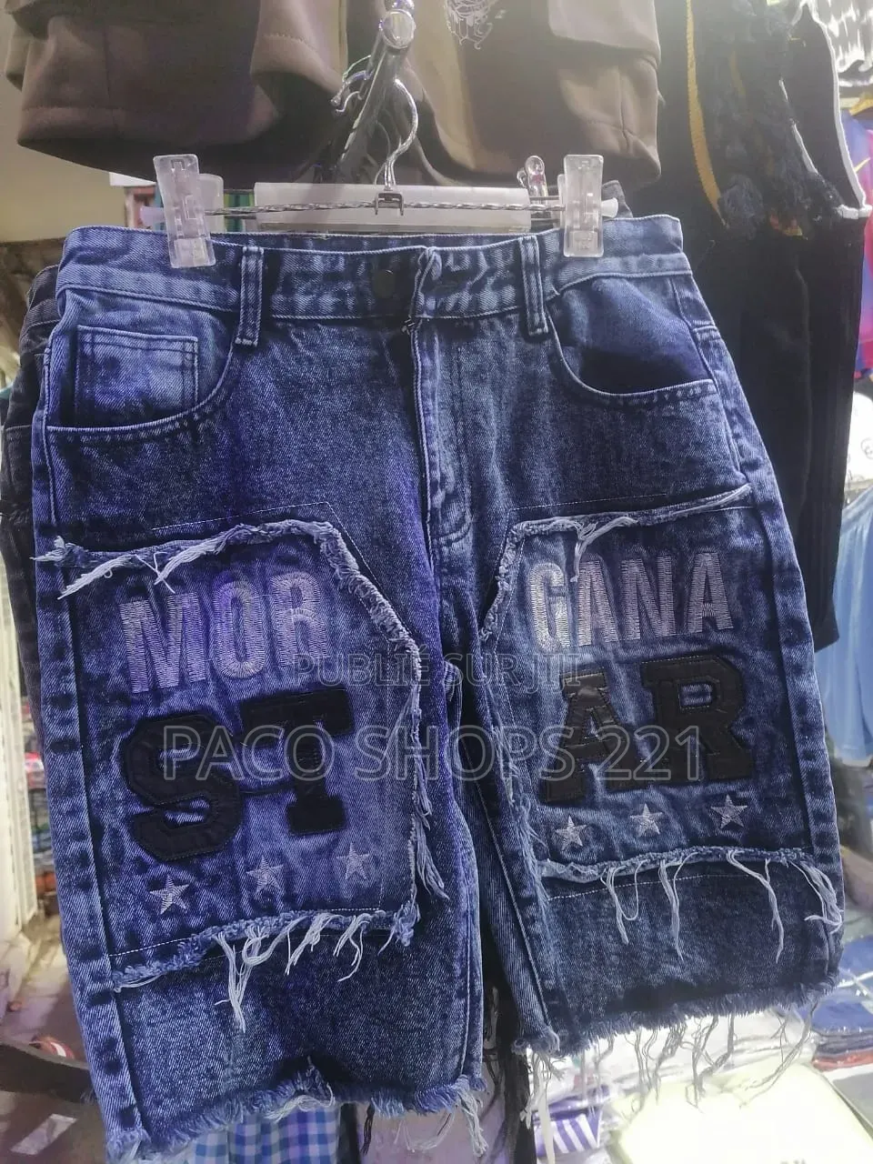 Short en Jean Délavé