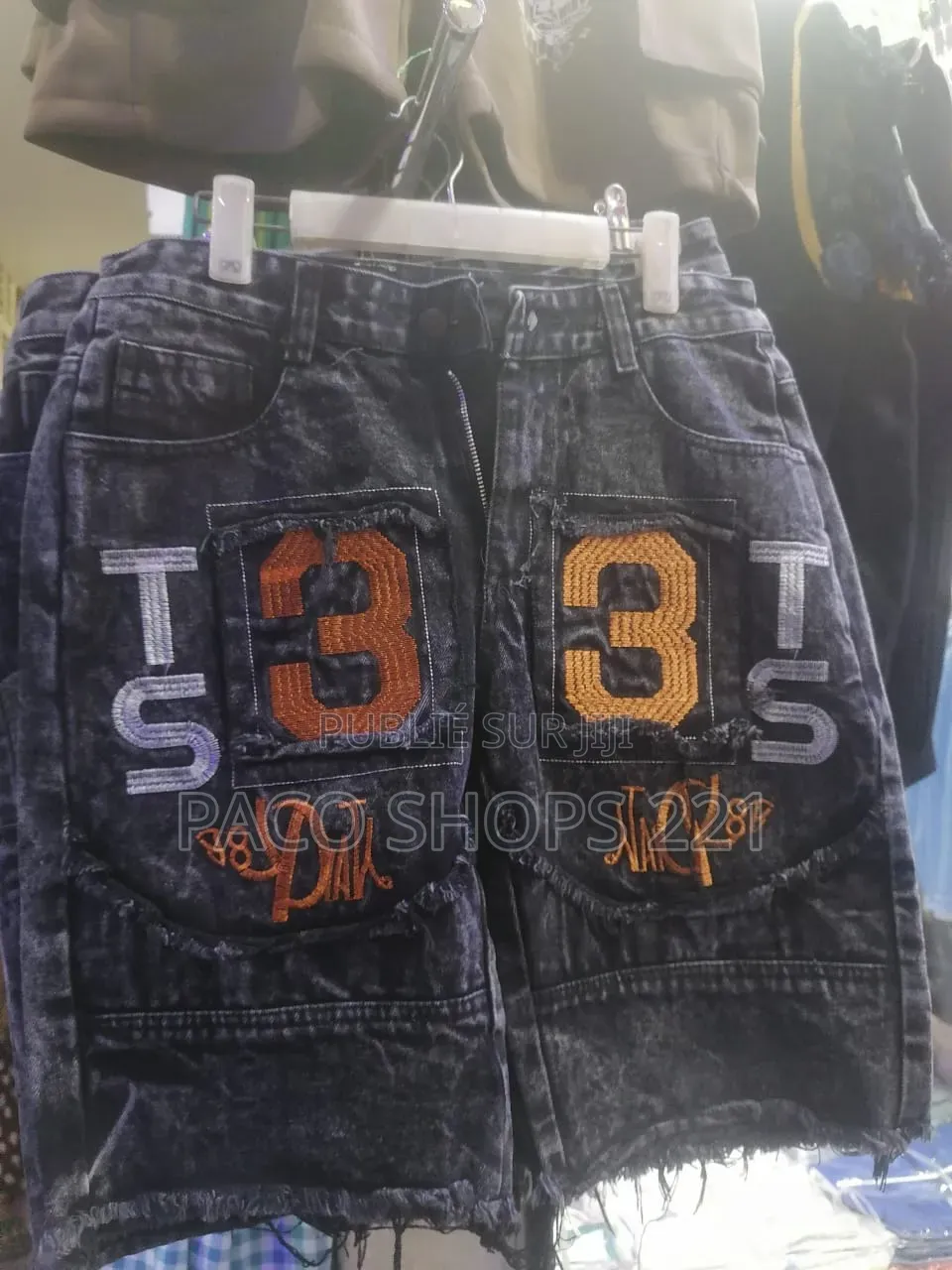 Short en Jean Délavé