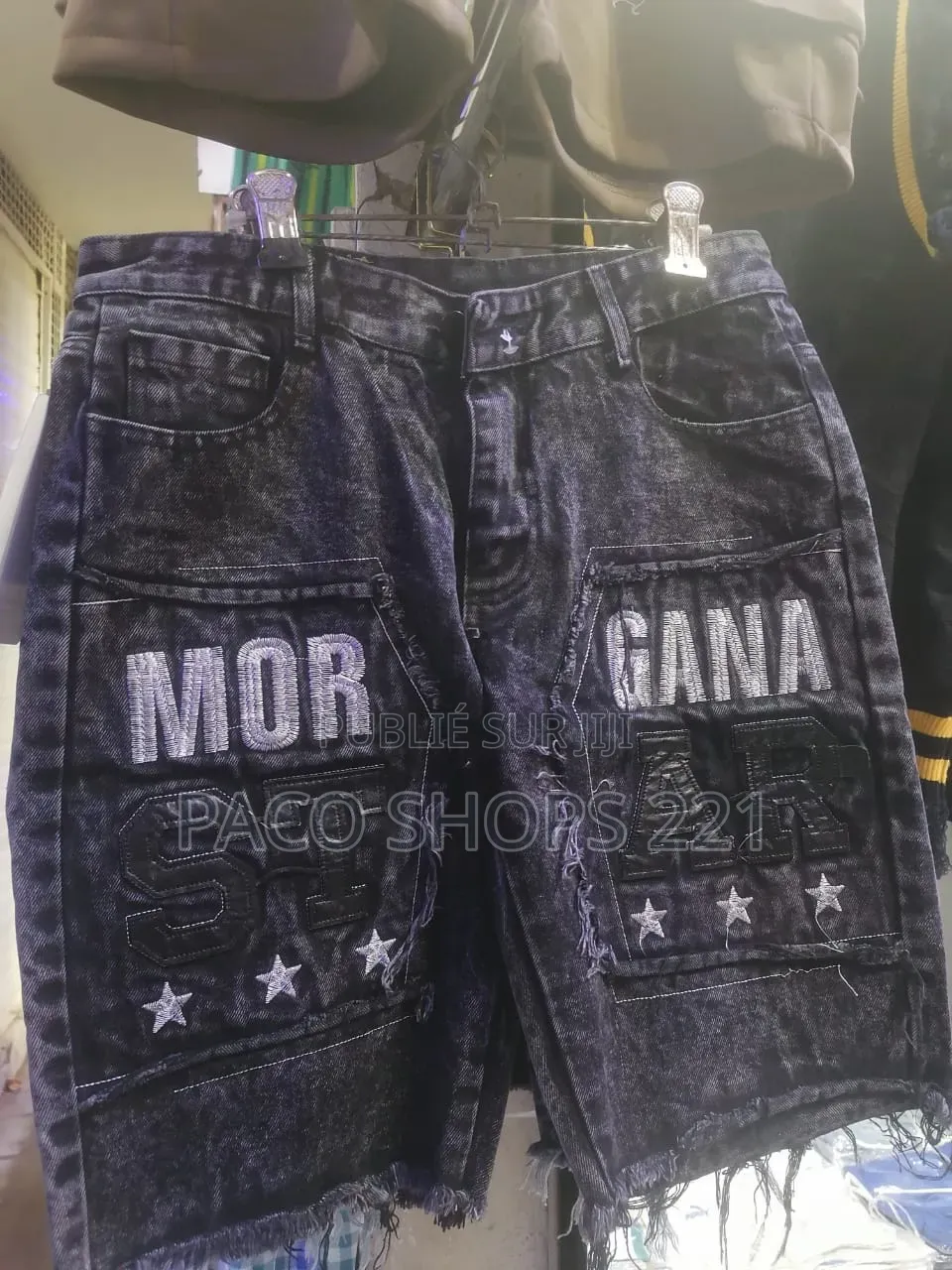 Short en Jean Délavé