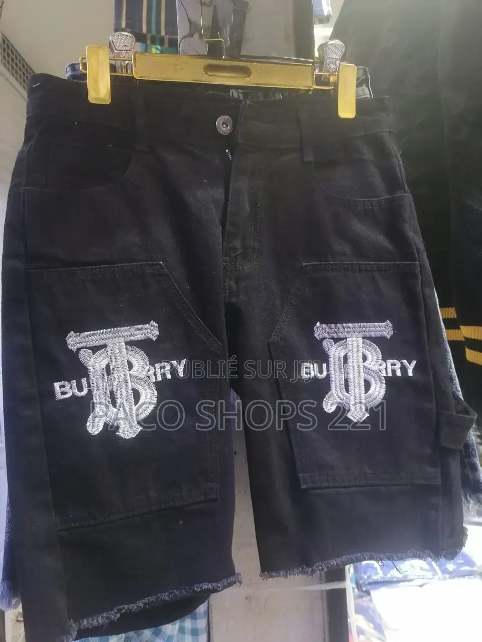 Short en Jean Délavé