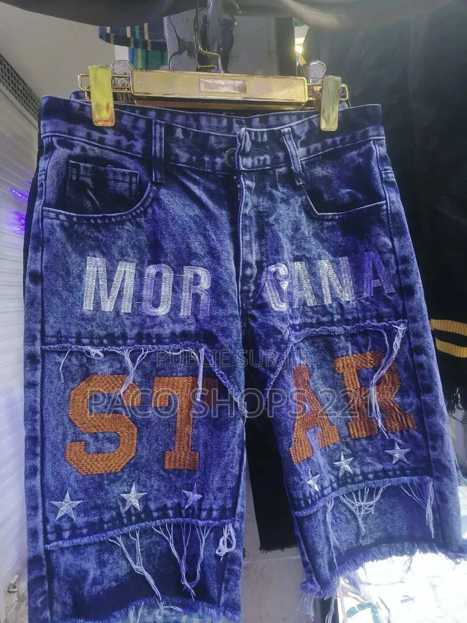 Short en Jean Délavé