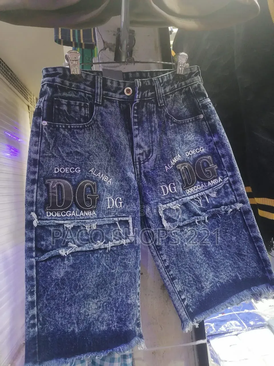Short en Jean Délavé