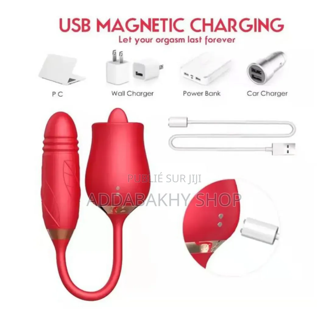 Vibromasseur 2 en 1, Silicone, Stimulation Vaginale, Clitoridienne