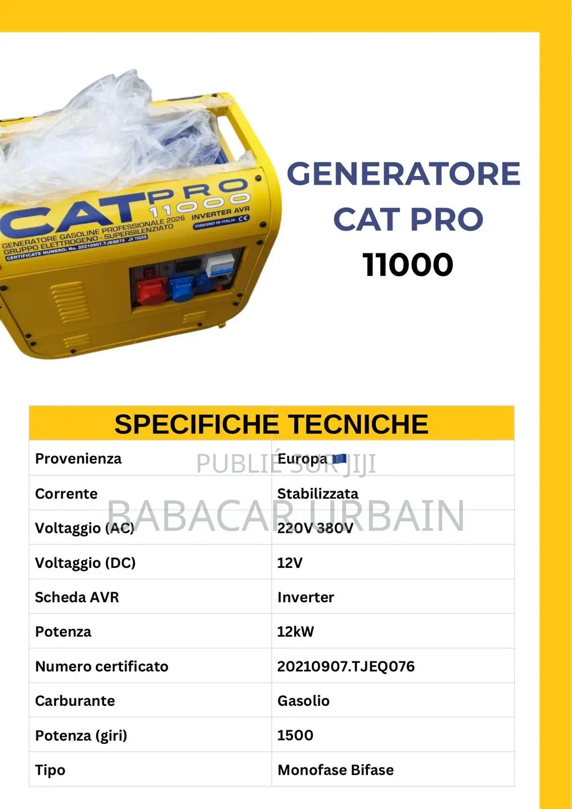 Groupe Electrogéne CAT Pro