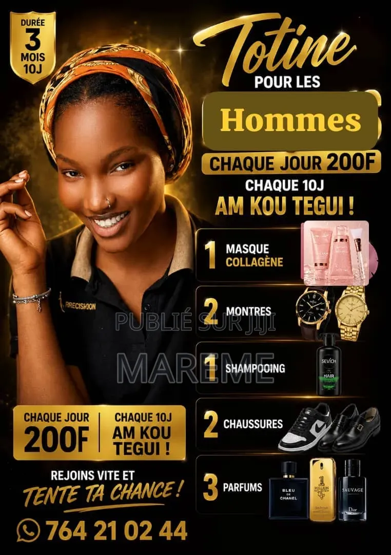 Tontine Kit Homme Complet – 200 F / Jour