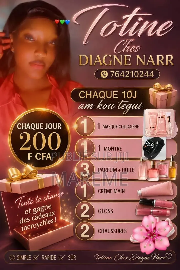 Tontine Kit Beauté Mode Femme – 200 F / Jour