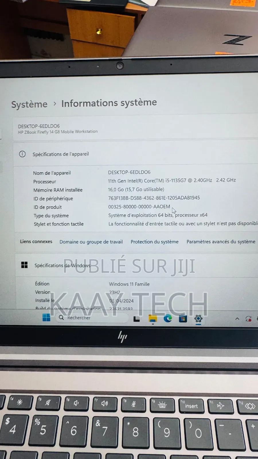 Nouveau HP ZBook Firefly G8 16GB Intel Core i5 SSD 256GB