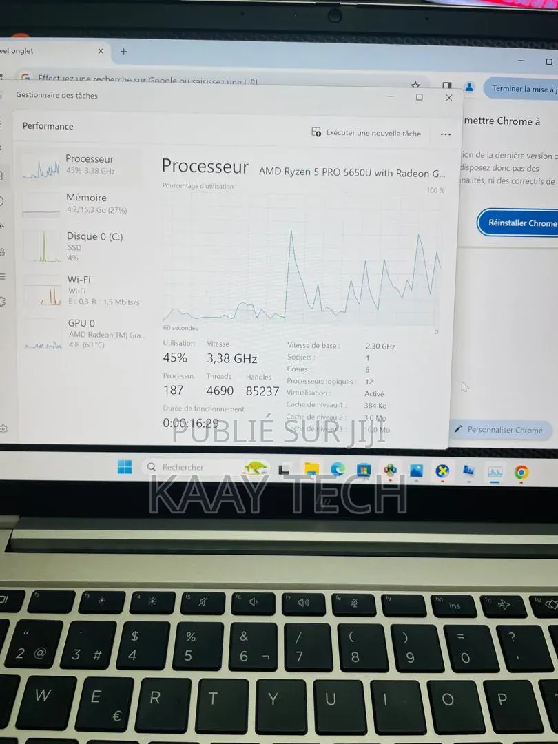 Nouveau HP EliteBook 845 G8 16GB AMD Ryzen SSD 256GB