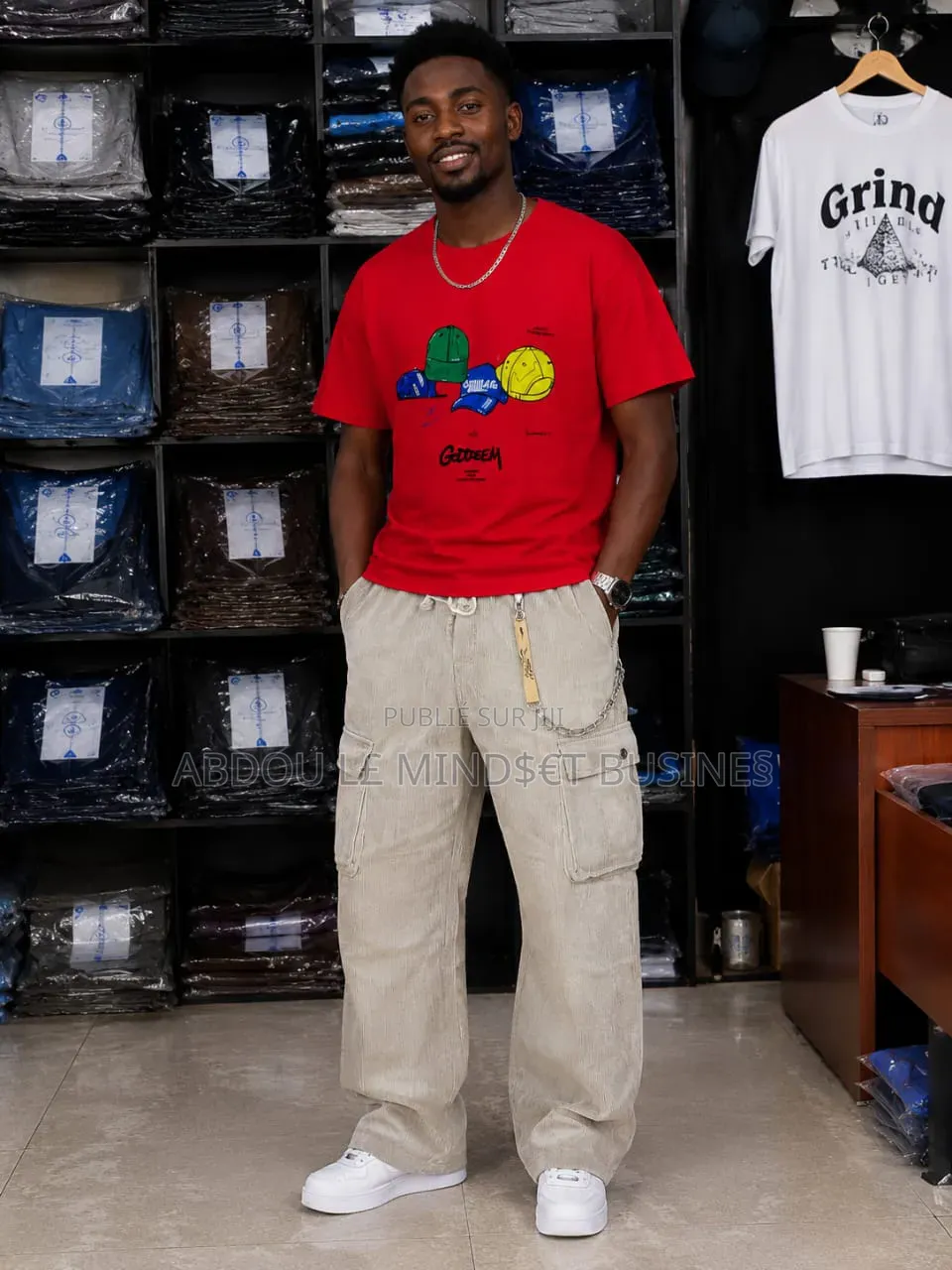 Ensemble Homme Bas Larges Cargo Disponible