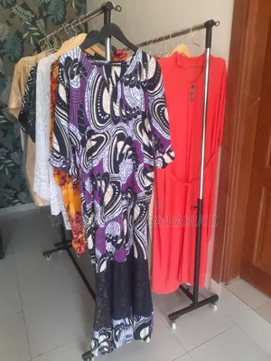 Magnifique Robe Longue en Tissu Wax 100% Coton (Origine Bénin)