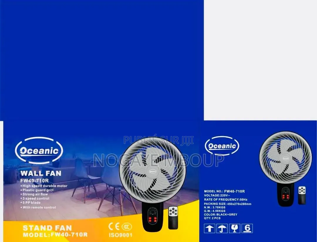 Ventilateur Oceanic Avec Télécommande Mural