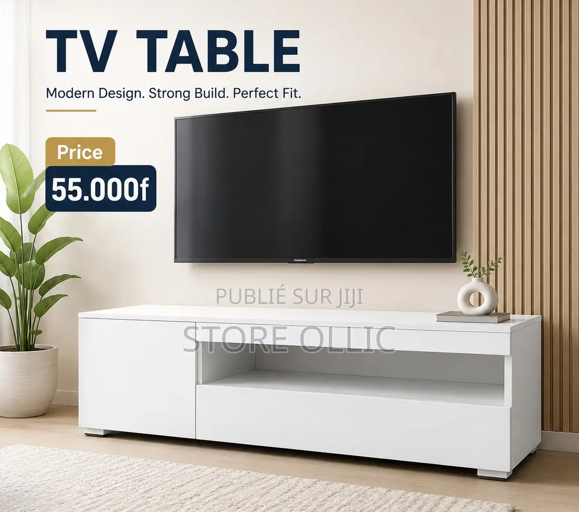 Table Tele — Votre Meuble TV 120x45 Libère Votre Salon Étroit