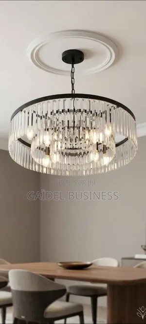 Grand Plafonnier Luxueux en Cristal