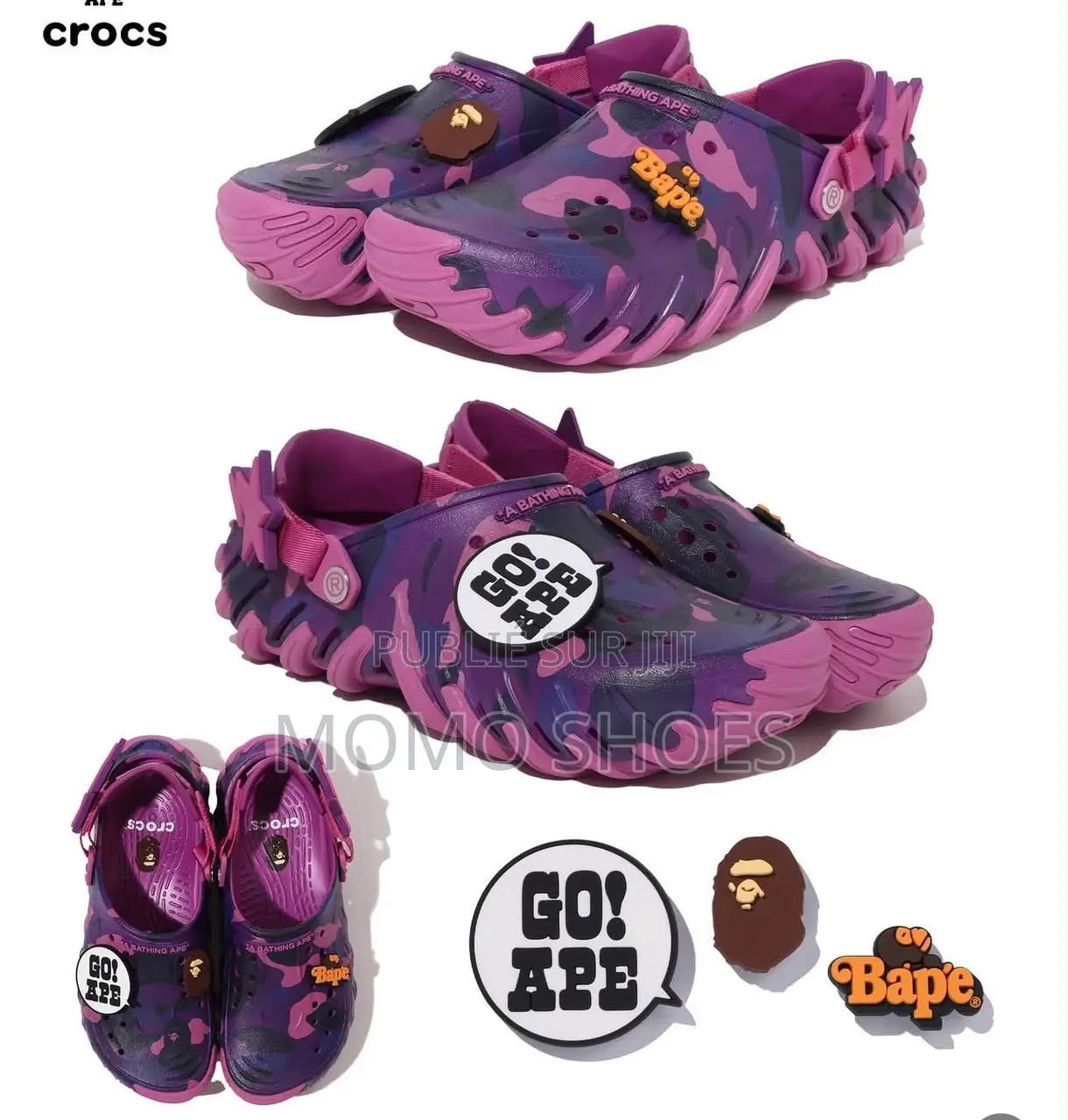 Crocs X BAPE Echo – Style Streetwear Premium