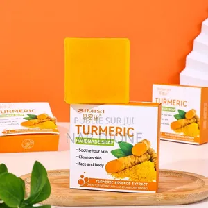 Savon Artisanal Au Curcuma – Soin Naturel Pour Une Peau Éclatante