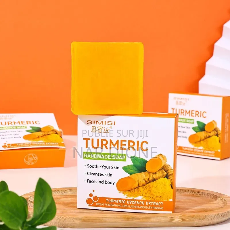 Savon Artisanal Au Curcuma – Soin Naturel Pour Une Peau Éclatante