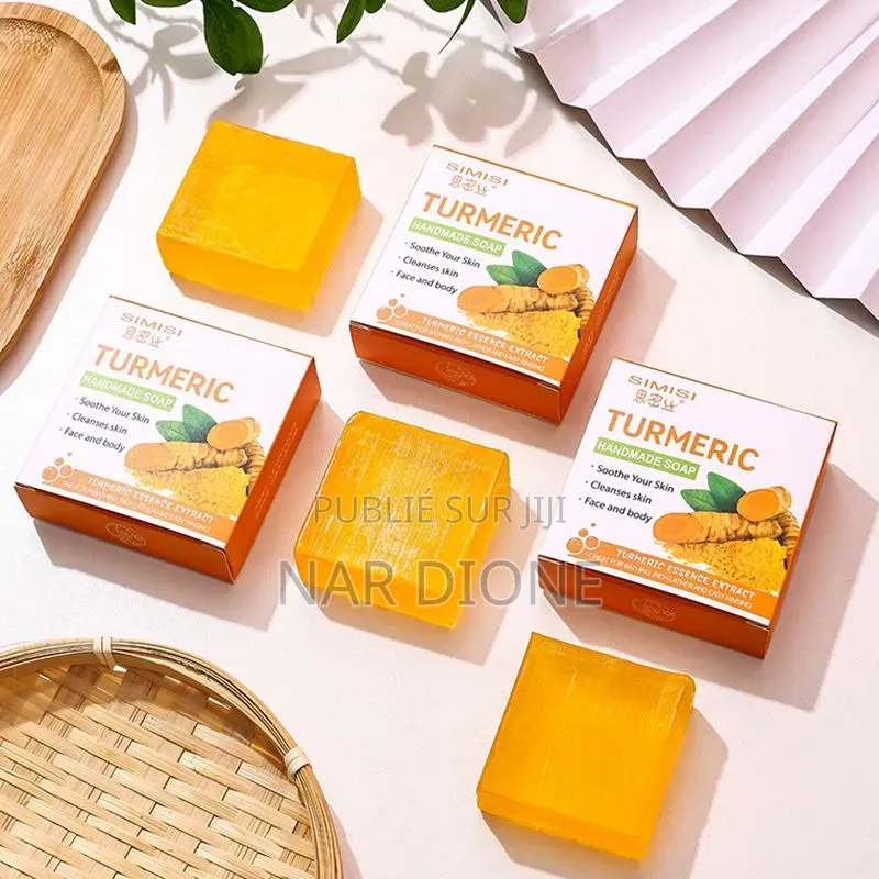 Savon Artisanal Au Curcuma – Soin Naturel Pour Une Peau Éclatante