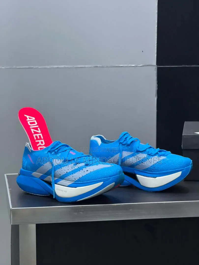 Adidas Adizero Prime X3 Bleu-Blanc Disponible