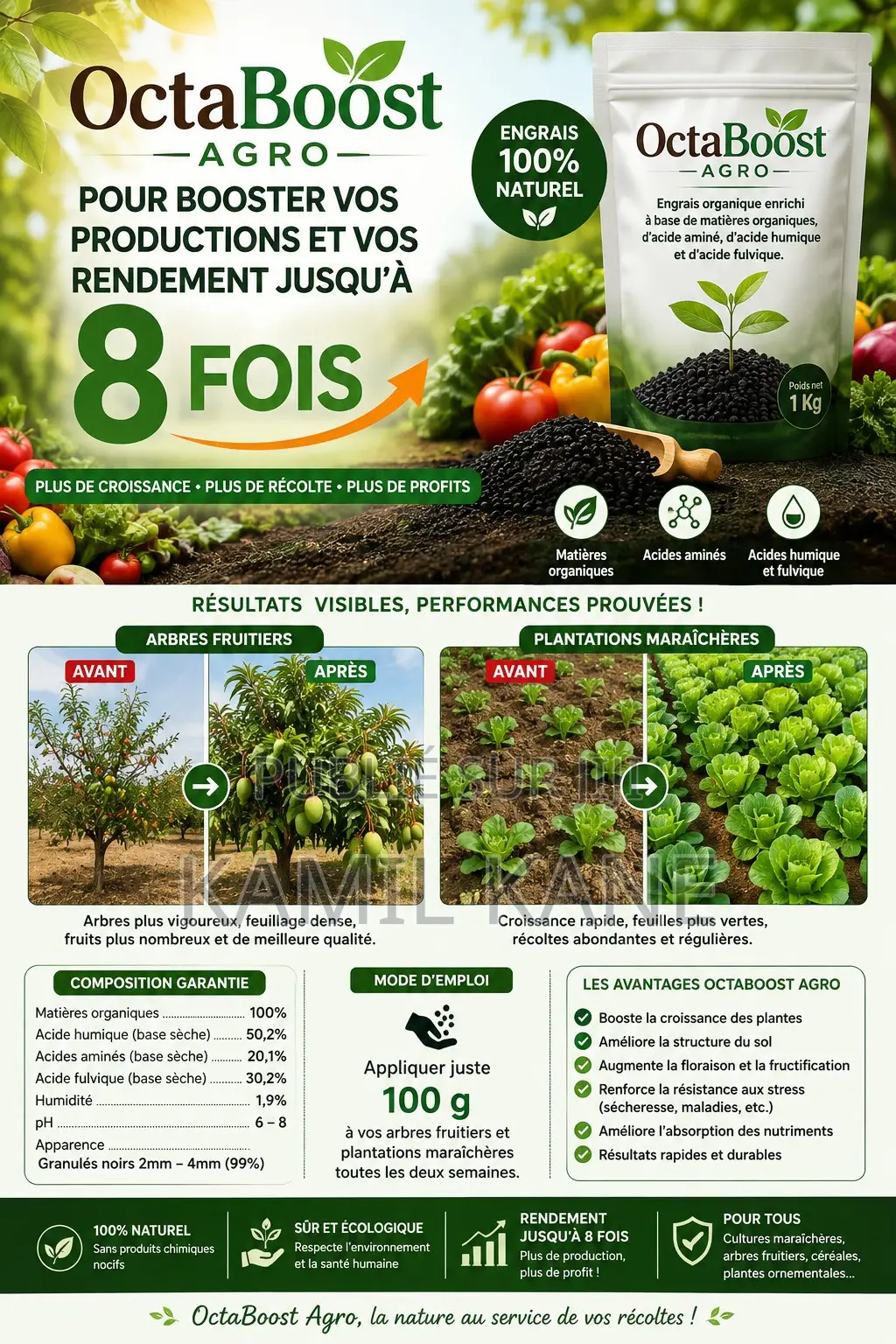 Engrais Organique De Qualité Premium