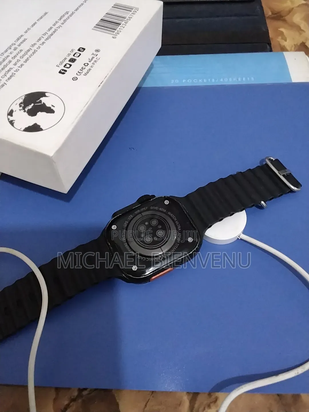 Montre Connectée Ultra Série 8 I9 Ultra Max_Noir
