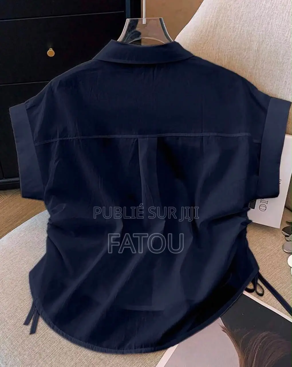 Chemise Femme Cropped Manches 3/4