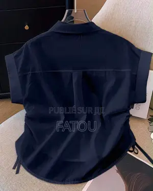 Chemise Femme Cropped Manches 3/4