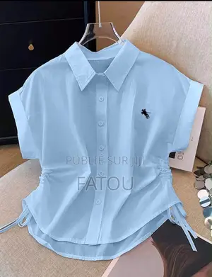 Chemise Femme Cropped Manches 3/4