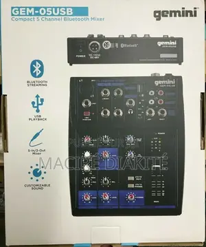 Table De Mixage Gemini Gem-05usb – Neuve