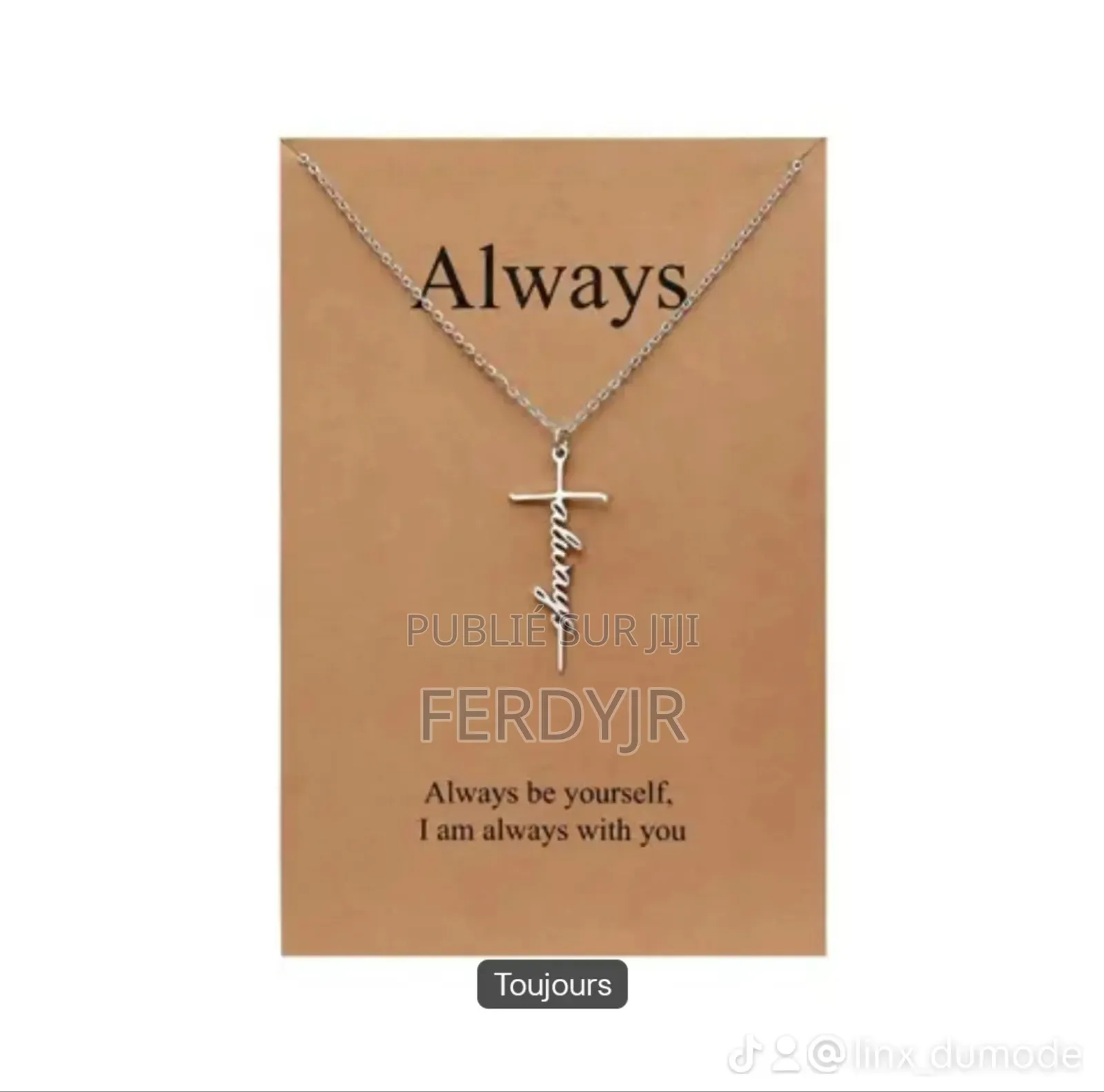 Collier Croix Inoxidable Jésus Love Livraison