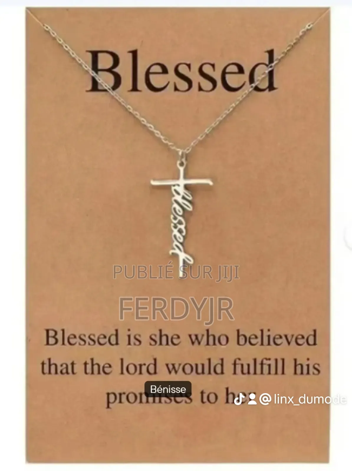 Collier Croix Inoxidable Jésus Love Livraison