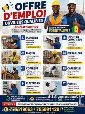 Recrutement Ouvriers Qualifiés