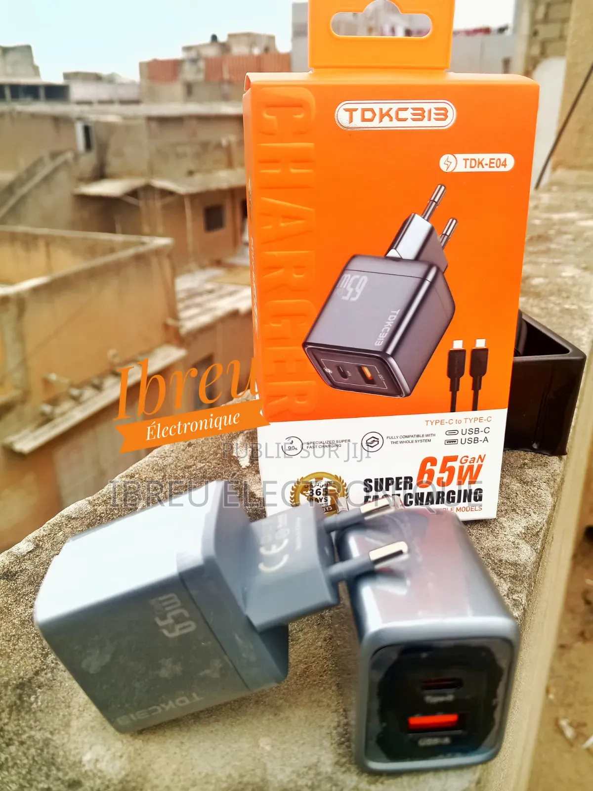  TDK-E04 GaN 65W  Charge Rapide Et Puissante
