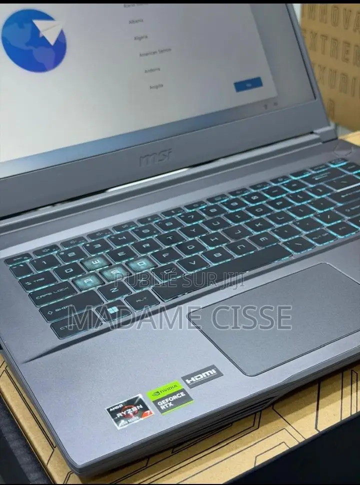 Nouveau Ordinateur portable MSI Autre 16GB AMD Ryzen 7 SSD 512GB