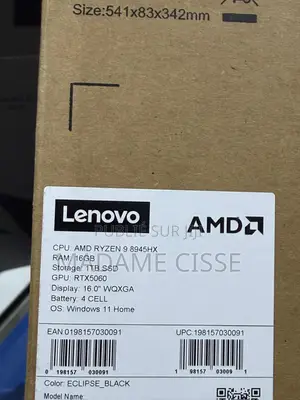 Nouveau Ordinateur portable Lenovo Legion 5 16GB AMD Ryzen 9 SSD 1T