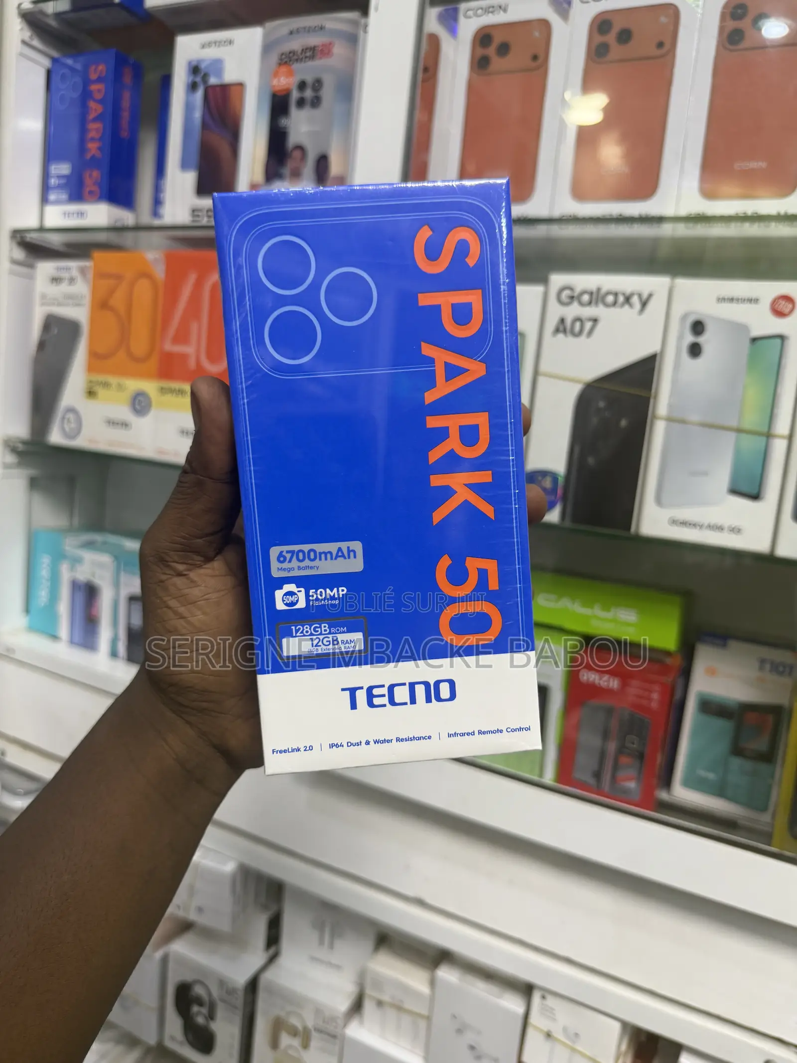 Nouveau Tecno Spark 50 128 GB Noir