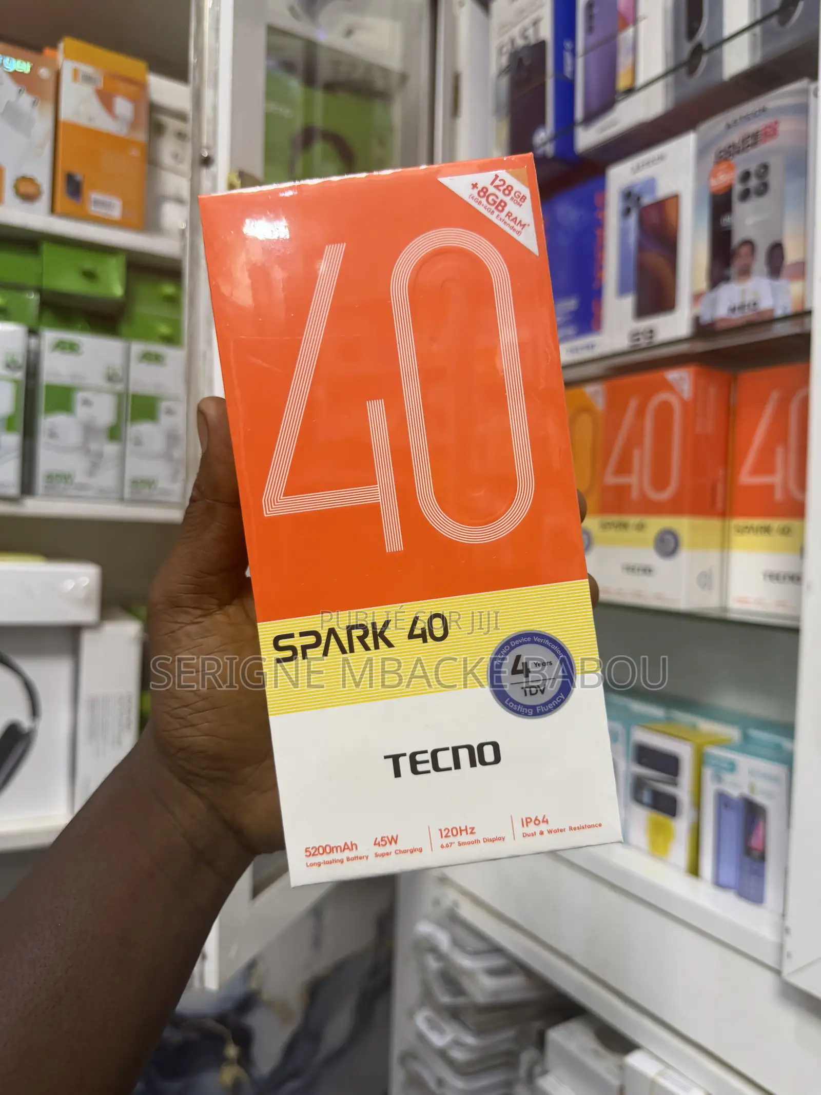 Nouveau Tecno Spark 40 128 GB Noir