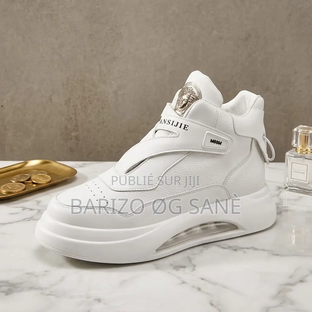 Baskets Montantes Blanc Épuré – Style Streetwear Comfort
