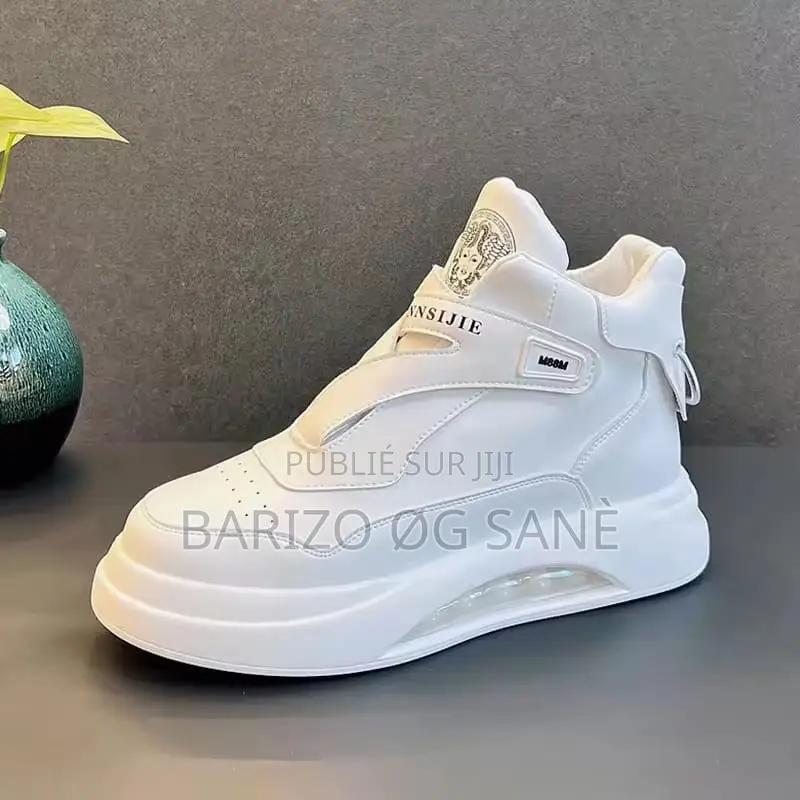 Baskets Montantes Blanc Épuré – Style Streetwear Comfort
