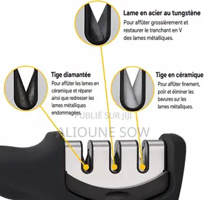 Aiguiseur De Couteaux Professionnel 3 Étapes