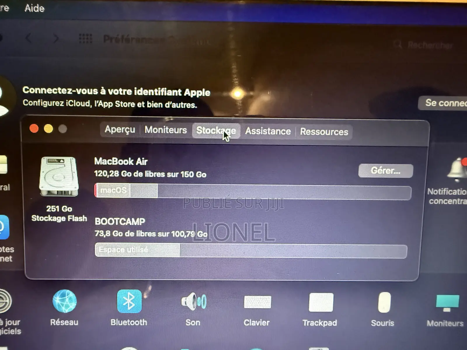 Ordinateur portable Apple MacBook Air 2015 8GB Intel Core i5 SSD 256GB