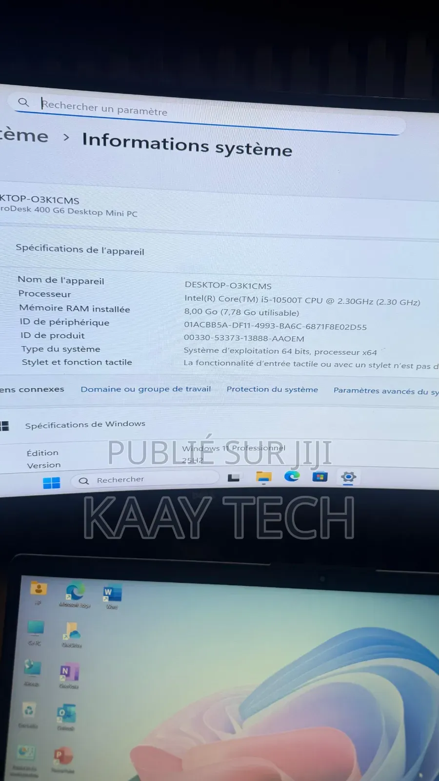 Nouveau HP ProDesk 400 G5 8GB Intel Core i5 SSD 256GB