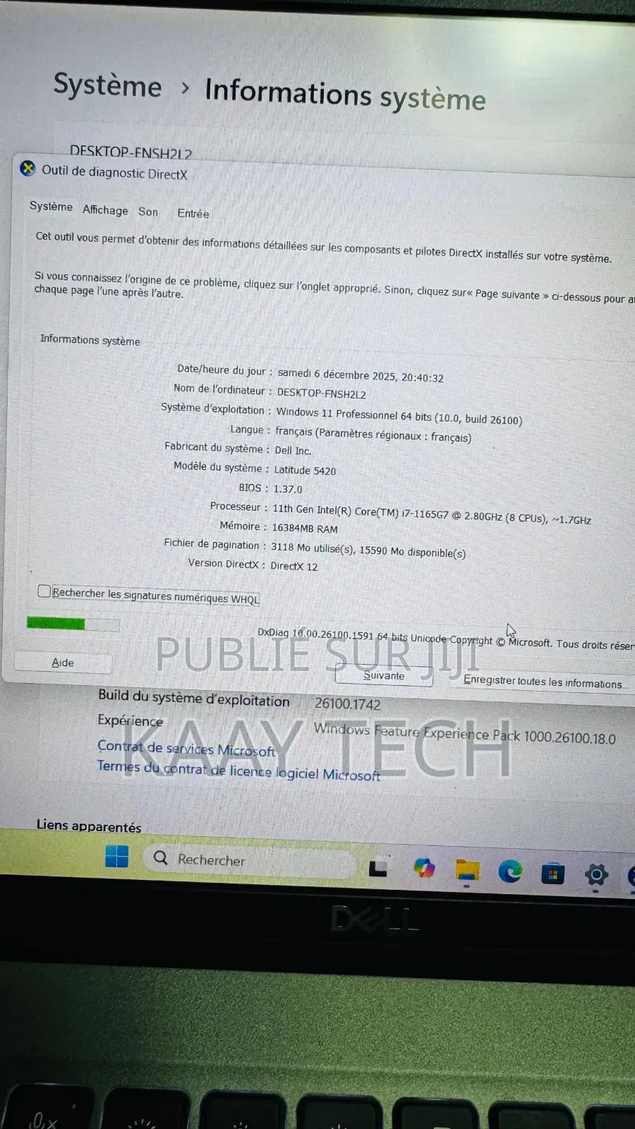 Nouveau Dell Latitude 5420 16GB Intel Core i7 SSD 256GB