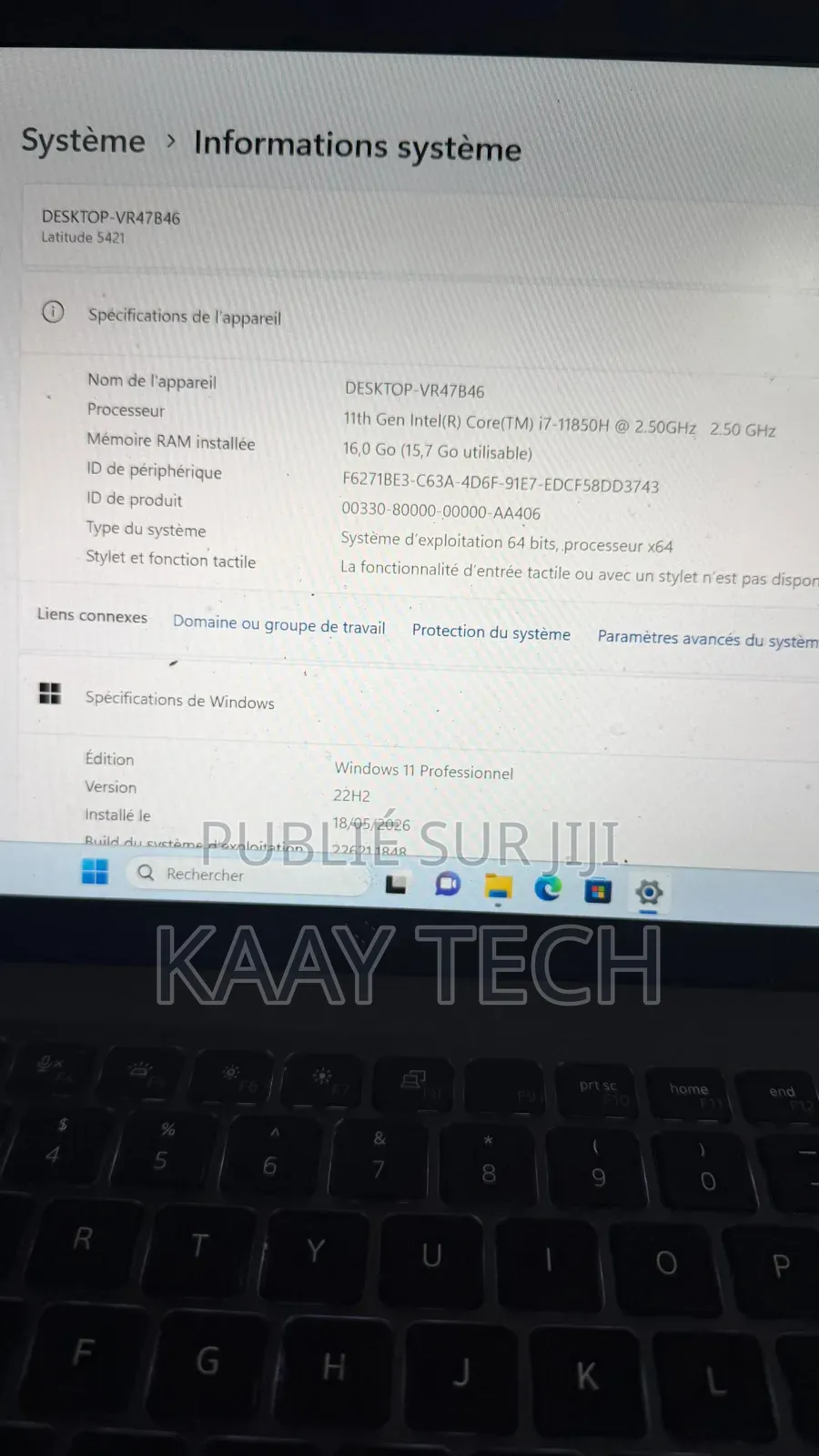 Nouveau Dell Latitude 5421 16GB Intel Core i7 SSD 256GB