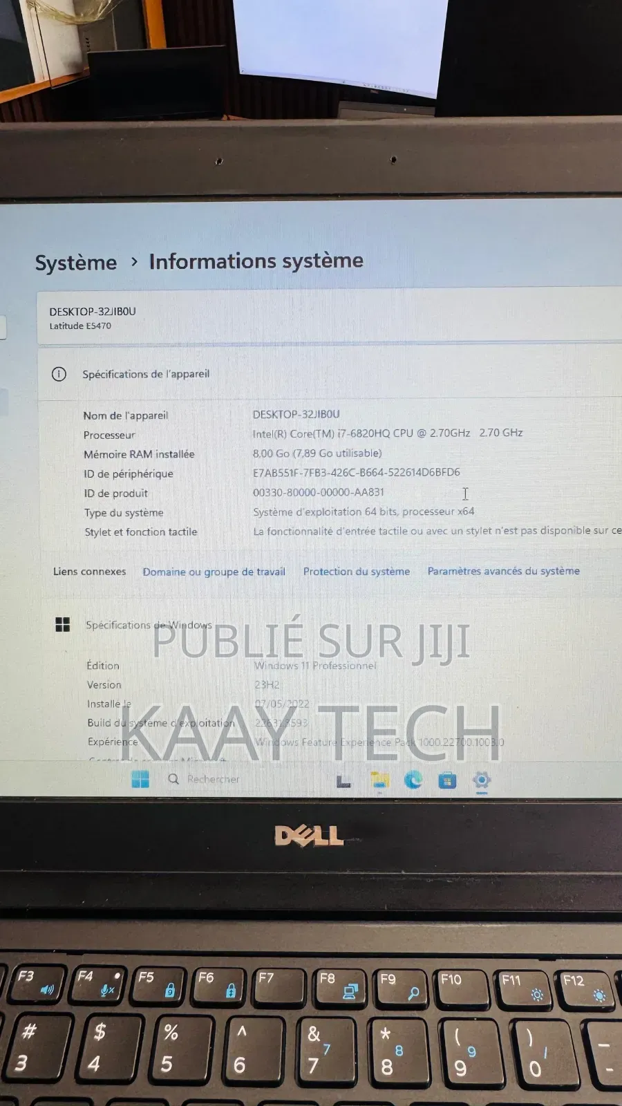 Ordinateur portable Dell Latitude 14 E5470 8GB Intel Core i7 SSD 256GB