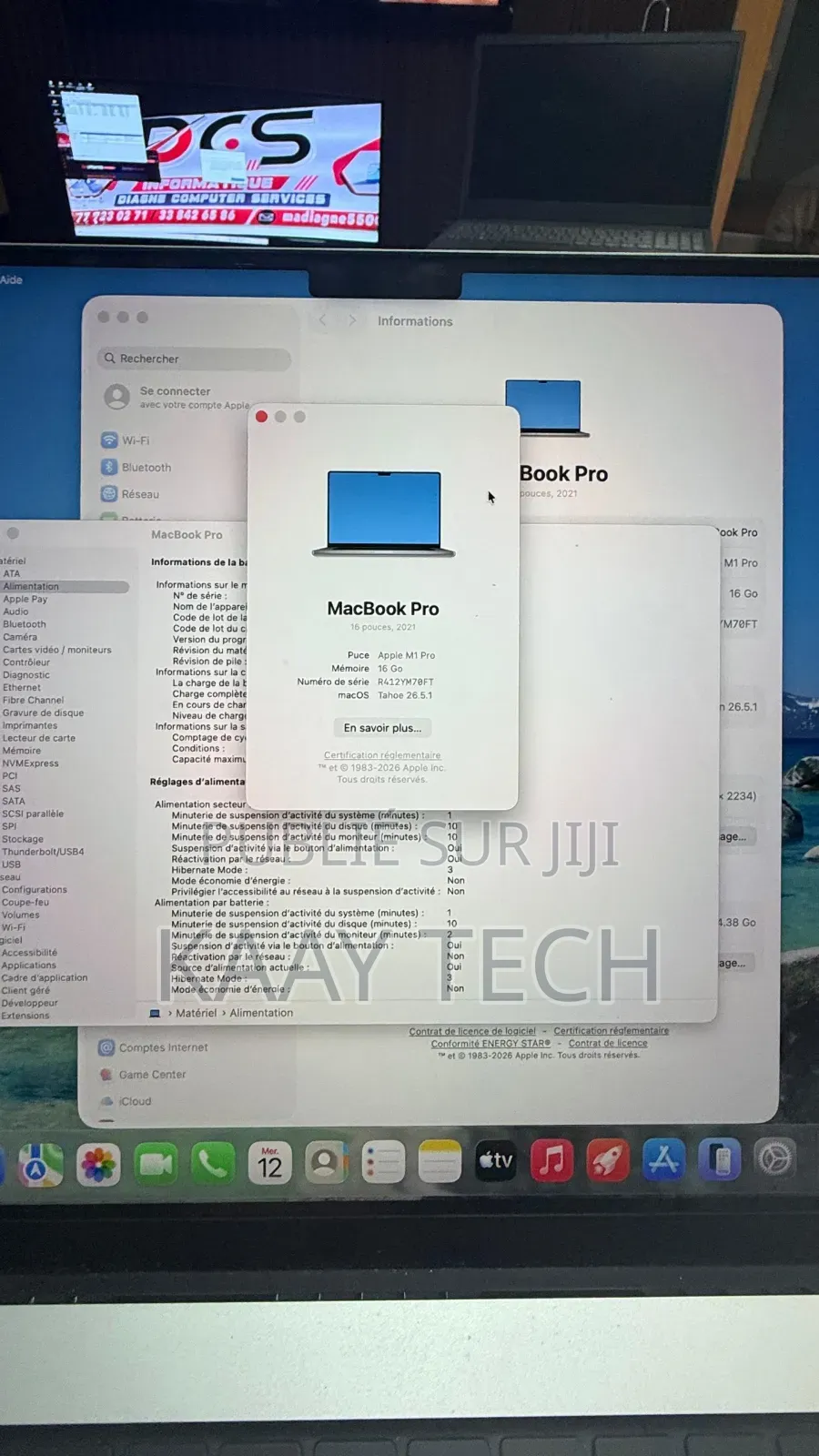 Nouveau Apple MacBook Pro 2021 M1 Max 16GB Apple M1 Pro SSD 512GB