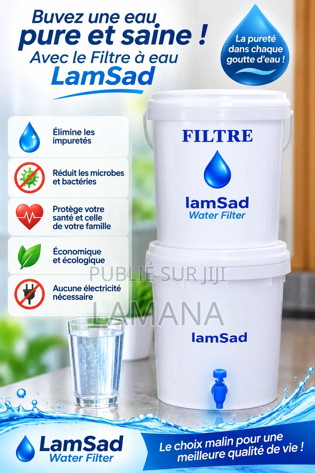 Filtre À Eau 20L lamSad