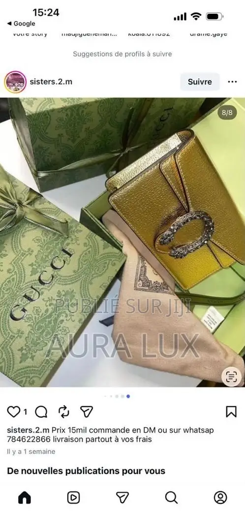 Marque Gucci 22cm Disponible