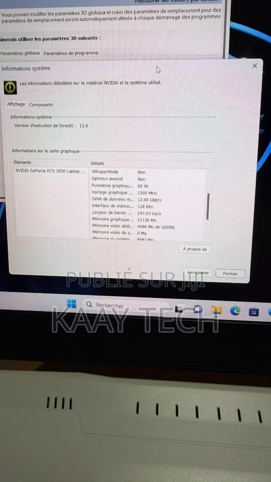 Nouveau Ordinateur portable MSI Katana 15 16GB Intel Core i7 SSD 512GB