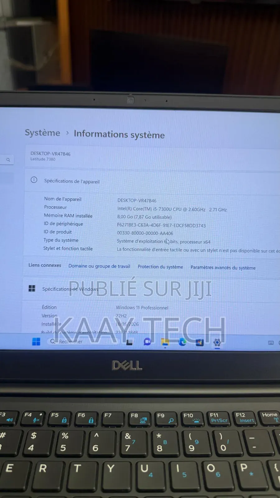Ordinateur portable Dell Latitude 7380 8GB Intel Core i5 SSD 256GB
