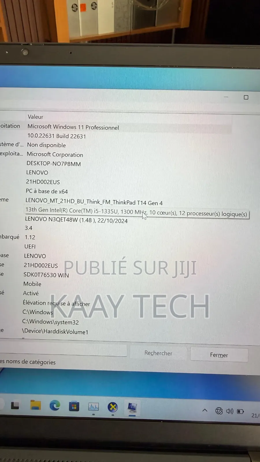 Nouveau Lenovo ThinkPad T14 G4 16GB Intel Core i5 SSD 512GB